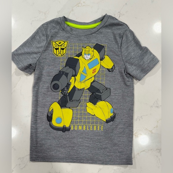 Lot of 5 boys Size 6 Tee Shirts - Star Wars, Peace, Transformers - Picture 4 of 7